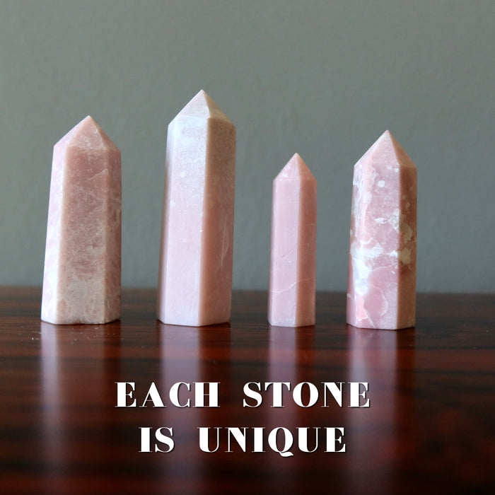 Opal Wand Tower Flowing Dream Love Stone Pink Point
