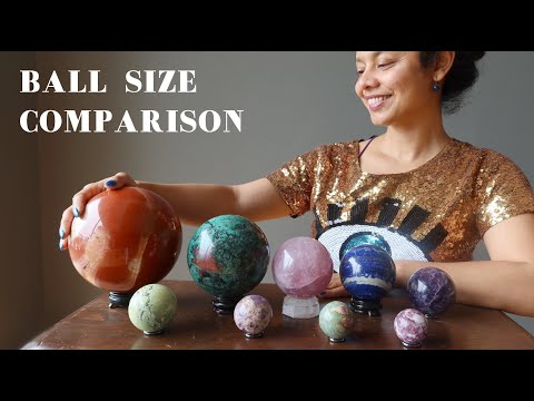 size comparison video for crystal balls