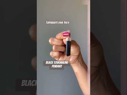 video on black tourmaline pendant