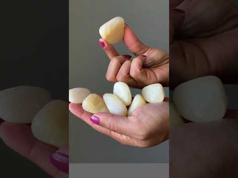 Yellow Calcite Tumbled Stone Video