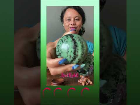 ruby zoisite sphere video