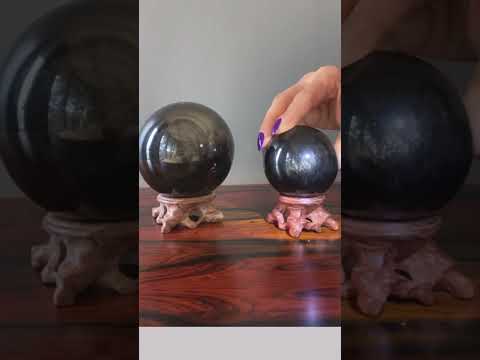 video on gold sheen sphere