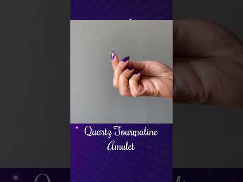 video on quartz tourmaline donut stone