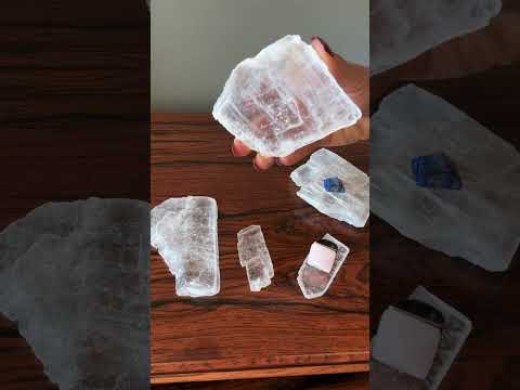 Selenite Raw Crystal video