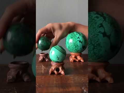 video on malachite sphere