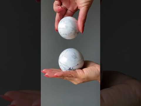 video on howlite sphere
