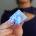 blue quartz pyramid