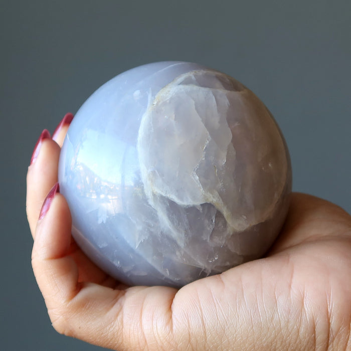 blue quartz sphere