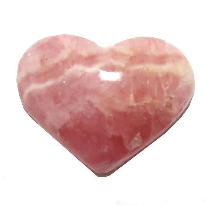 Rhodochrosite Cabochon Heart Sweetest Stone Pink Crystal