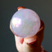 aura rose quartz sphere