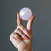 aura rose quartz crystal ball
