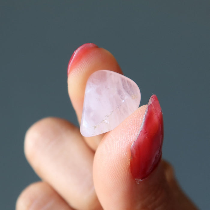 Rose Quartz Tumbled Stone Organic Love Pink Crystal