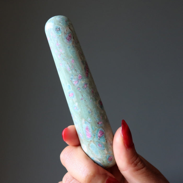 ruby fuchsite massage wand