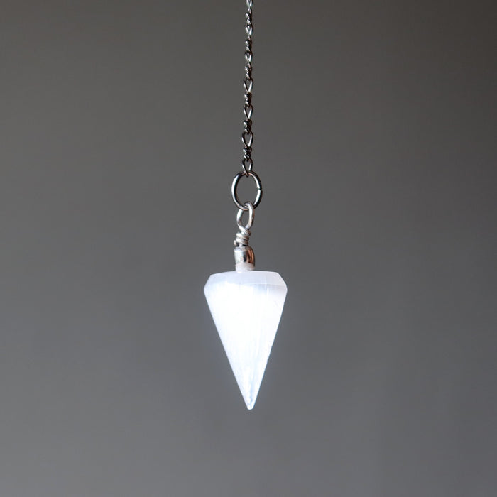 Selenite Pendulum Celestial Destiny Discovery Stone Crystal