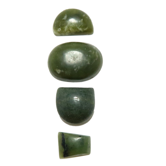 Serpentine Cabochon Set Green Salvation Kundalini Crystals