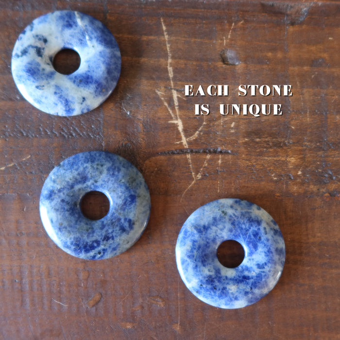 Sodalite Gemstone Donut Understanding Blue Crystal