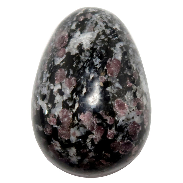 Spinel Egg Blessed Success Red Black Biotite Schist Stone