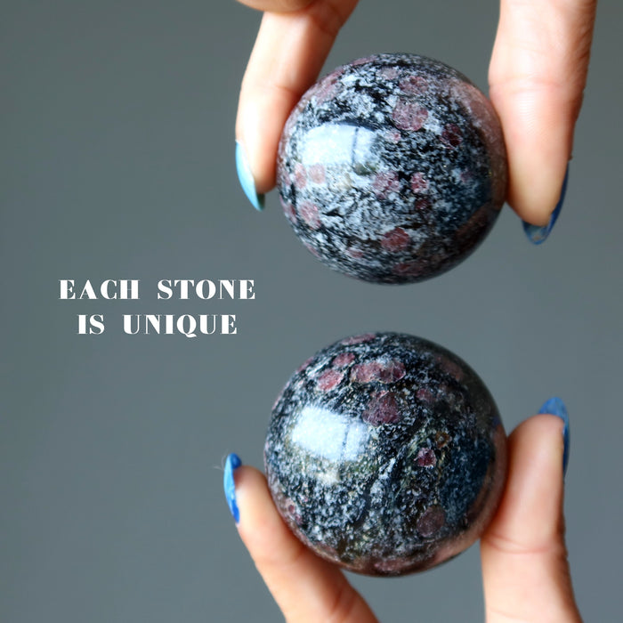 Spinel Sphere Secret Black Biotite Schist Matrix Crystal Ball