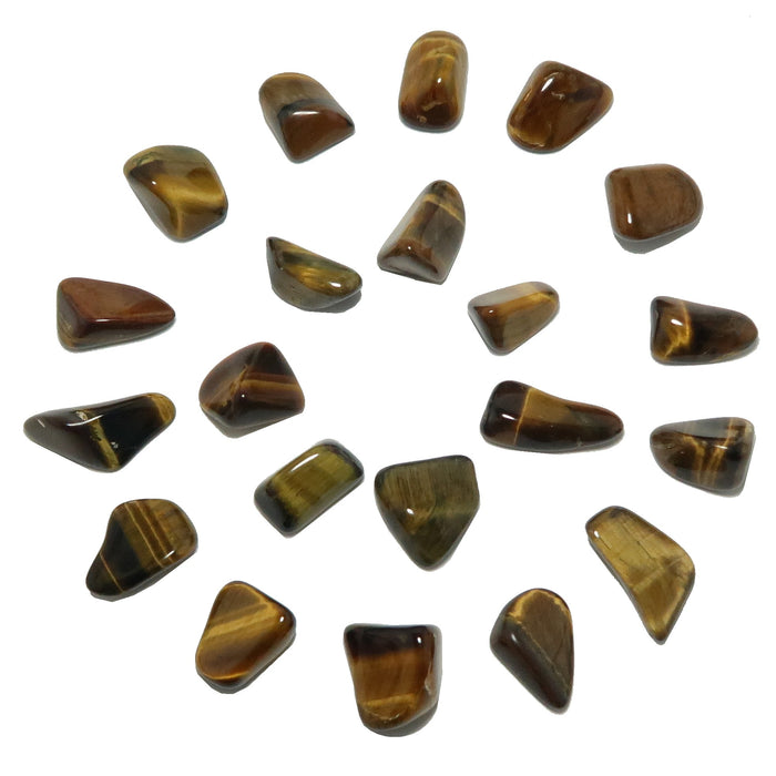 Tigers Eye Tumbled Stones Golden Guardian Crystals