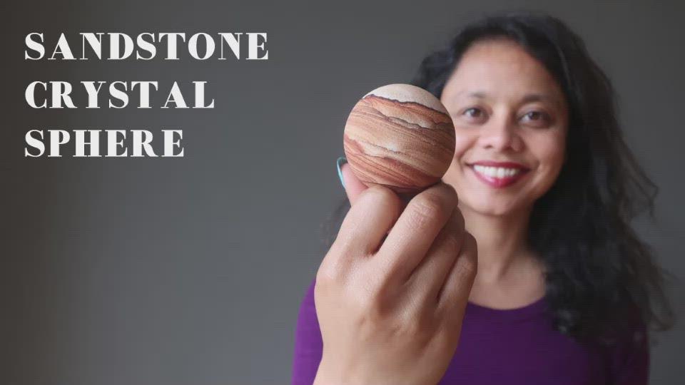 video on sandstone crystal spheres