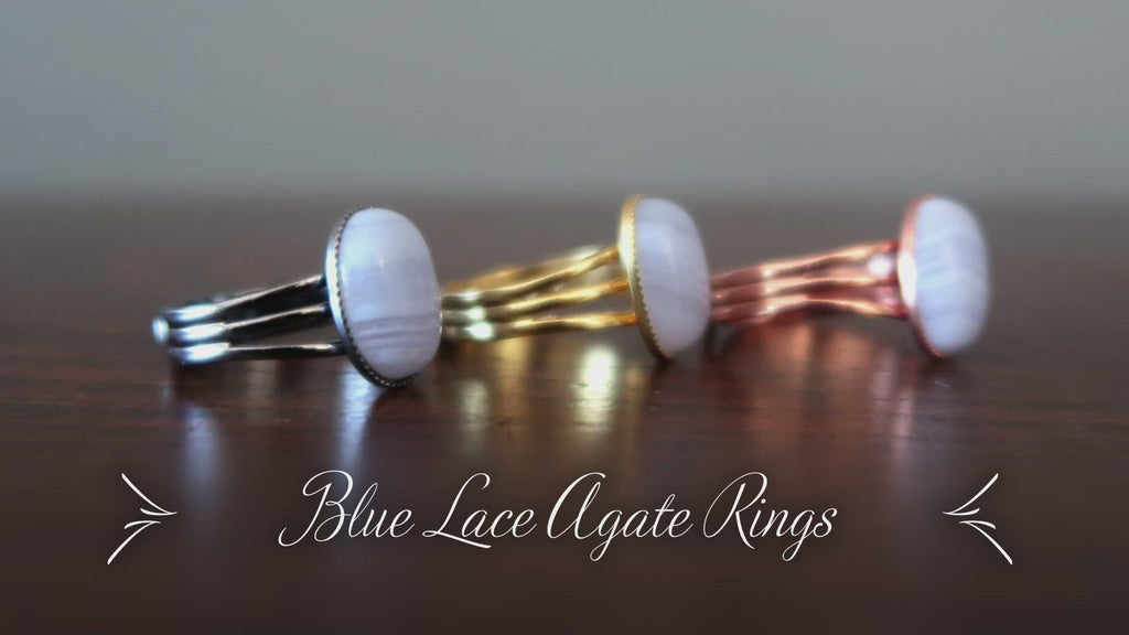 blue lace agate ring video