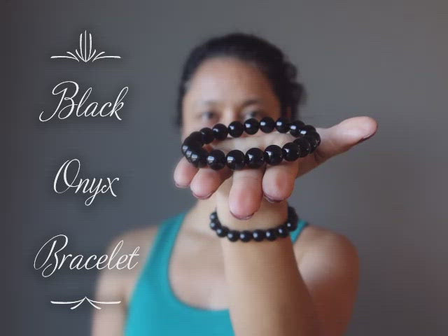 video featuring black onyx bracelet