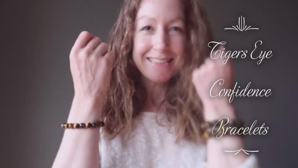 video on tigers eye confidence bracelets