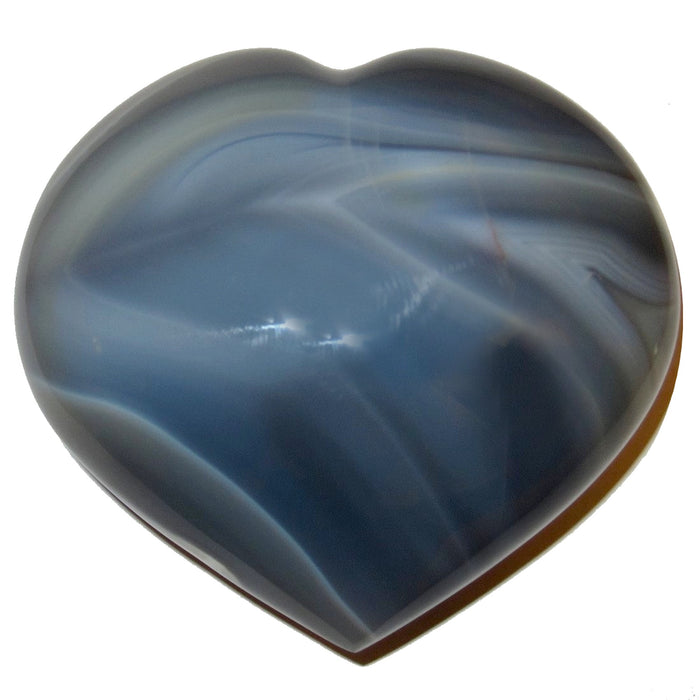 Blue Lace Agate Heart Love Flows Freely Calm Cleansing Crystal