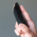hand holding Black Agate Massage wand