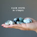 displaying Tree Agate Tumbled Stone on palm