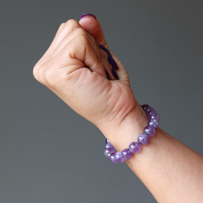Amethyst Bracelet See the Light Purple Crystal Healing Bracelet