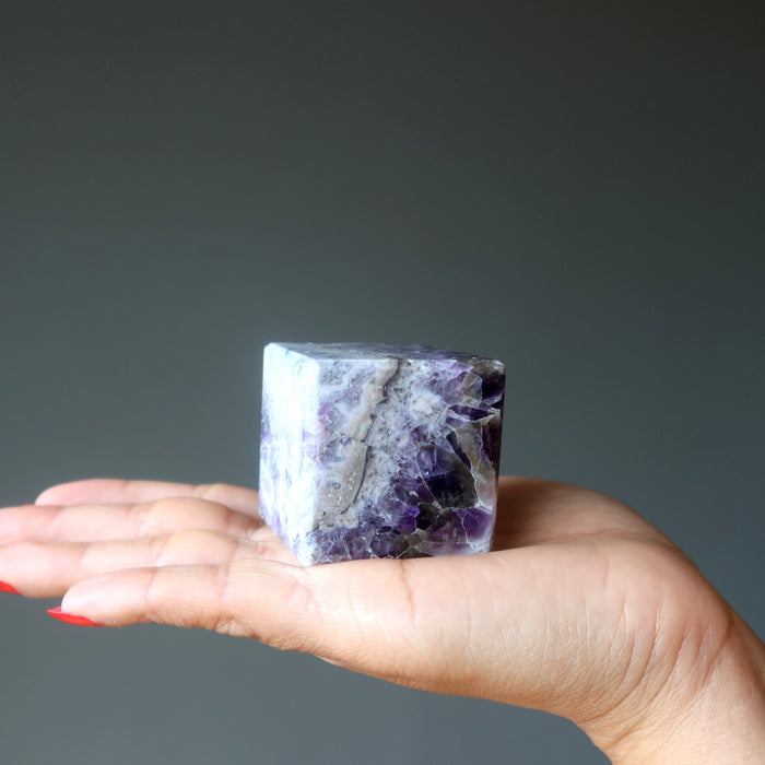 Amethyst Cube Spirituality Purple Meditation Crystal