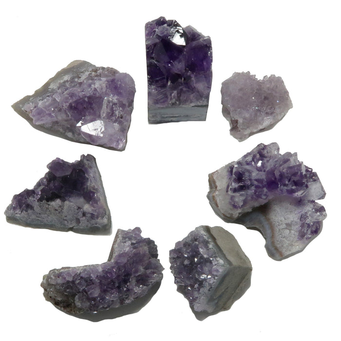 Amethyst Cluster Set Spiritual Crystals Geode Heaven Healing