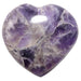 purple and white amethyst heart