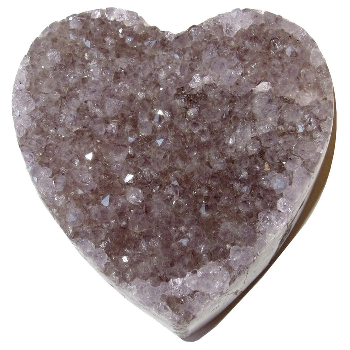 3.0-3.75 Inches violet amethyst heart crystal cluster
