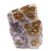 amethyst cluster with many brown banded eyes