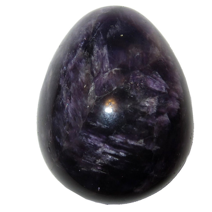 dark purple amethyst gemstone egg