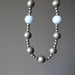 pyrite and angelite beaded necklace