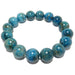  blue apatite gemstone stretch bracelet in 11-12mm beads