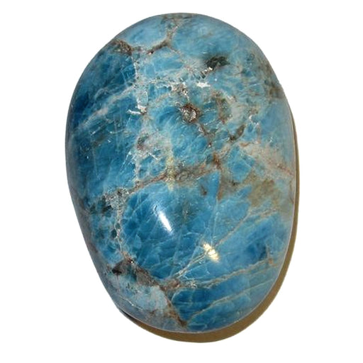rocky blue apatite palm stone