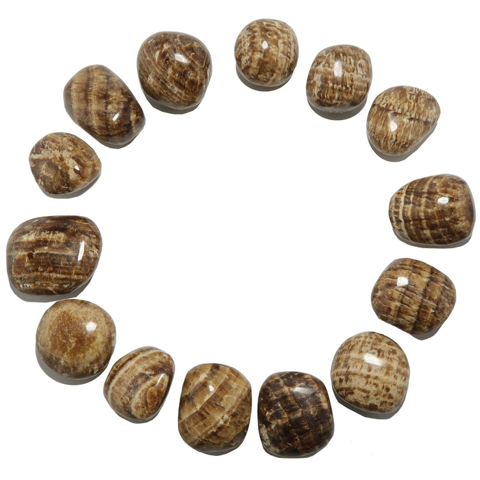 set of 14 Aragonite Tumbled Stones