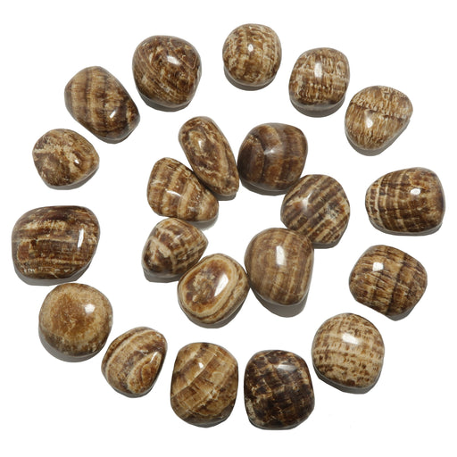 set of 21 Aragonite Tumbled Stones