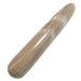banded brown aragonite tapered massage wand