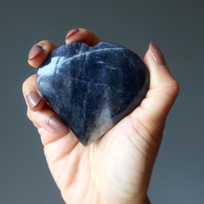 Blue Aventurine Heart Majestic Love Abundance Crystal Stone