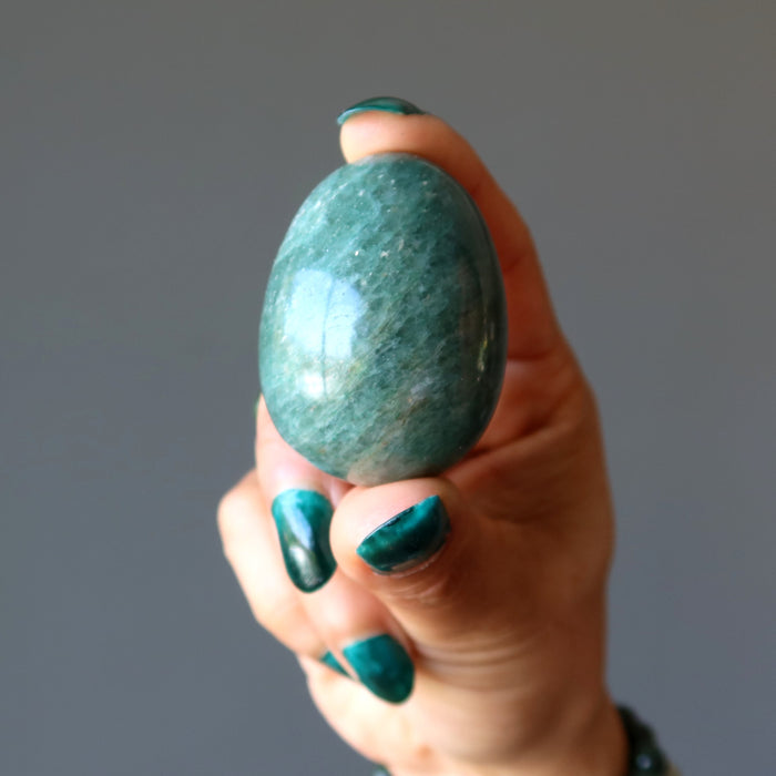 Green Aventurine Egg Money-Positive Nest Abundance Crystal