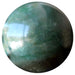 green aventurine sphere with black and white inclusions