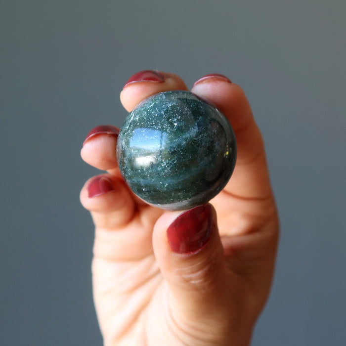 Green Aventurine Sphere Thriving Abundance Stone Crystal Ball