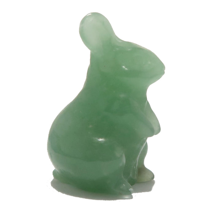 Green Aventurine Rabbit Abundance Adventure Animal Figurine