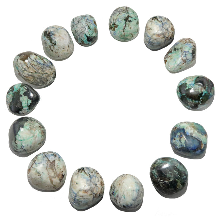 azurite malachite tumbled stones