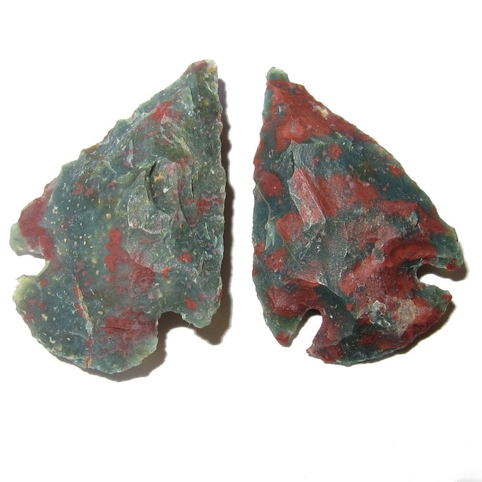 Bloodstone Raw Crystal Set Liberty Justice Red Arrowheads